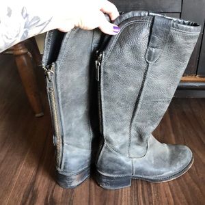 CORRAL Women’s Size 6.5 Gray ALL LEATHER Boots